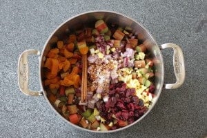rhubarb chutney ingredients