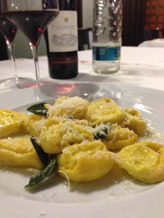 Tortelloni with ricotta and sage