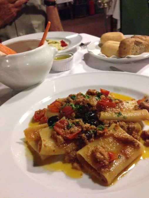 Tuna, tomato, olive pasta