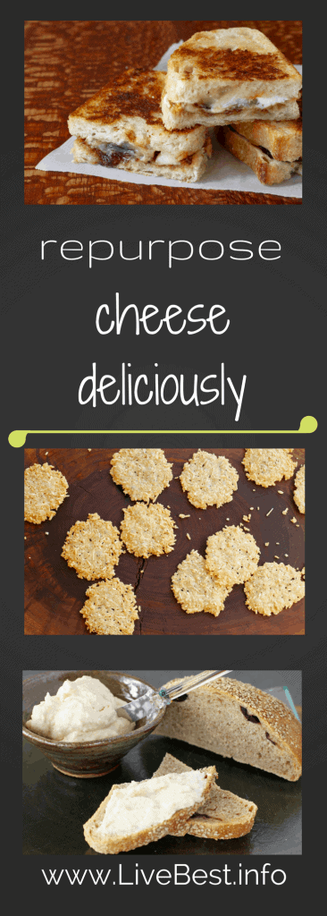 Delicious ideas to repurpose cheese. Repurpose Food is a LiveBest series where I share delicious ways to reduce food waste. Join me as we repurpose cheese to create bestovers - one delicious bite at a time! www.LiveBest.info
