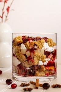 Cranberry Cornbread Trifle