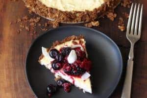 Coconut Fruit Tart with Berries